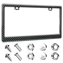 Load image into Gallery viewer, Auto Drive Graphite Carbon Fiber Gel License Plate Frame
