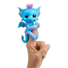 Load image into Gallery viewer, WowWee Fingerlings - Glitter Dragon - Tara (Blue with Purple) - Interactive Baby Collectible Pet - by
