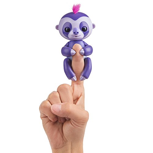 Fingerlings Baby Sloth - Marge (Purple) - Interactive Baby Pet - by WowWee