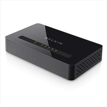 Load image into Gallery viewer, Belkin 5-Port 10/100 Fast Ethernet Network Switch | Desktop, Internet Splitter (F4G0500)
