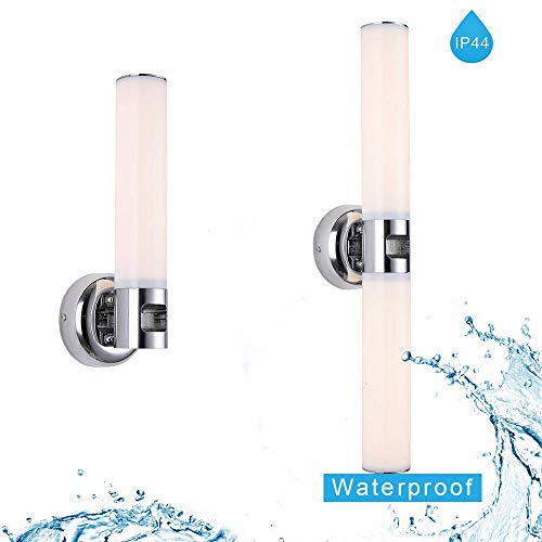 Single and double opal sconces with an IP44 waterproof splash graphic