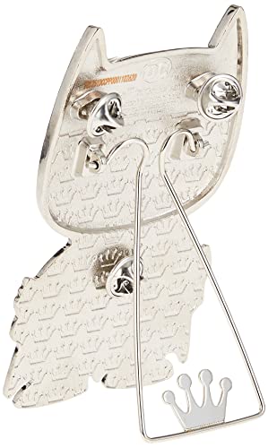 Back of the bat hero pin with three clutch posts and a fold-out stand