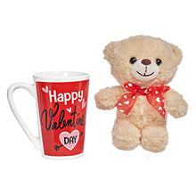Load image into Gallery viewer, Teddy Bear Plush in a Valentines Latte Mug

