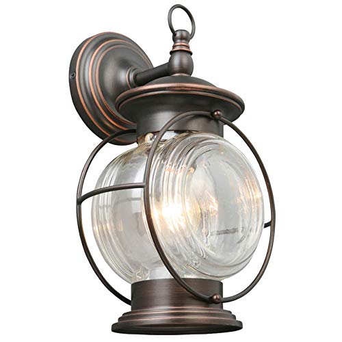 Portfolio Caliburn 13.62-in H Oil-Rubbed Bronze Outdoor Wall Light