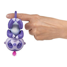 Load image into Gallery viewer, Fingerlings Baby Sloth - Marge (Purple) - Interactive Baby Pet - by WowWee
