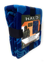 Load image into Gallery viewer, 5B Halo Infinite Throw Blankets 40 x 50 inches Blue Plush Throw Soft and Cozy Gamer Blanket Great Gift or Travel Blanket
