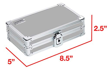 Vaultz Locking Supply Box and Pencil Box, 8.5 x 5 x 2.5 Inches, Princess Peach Design (VZ00892)