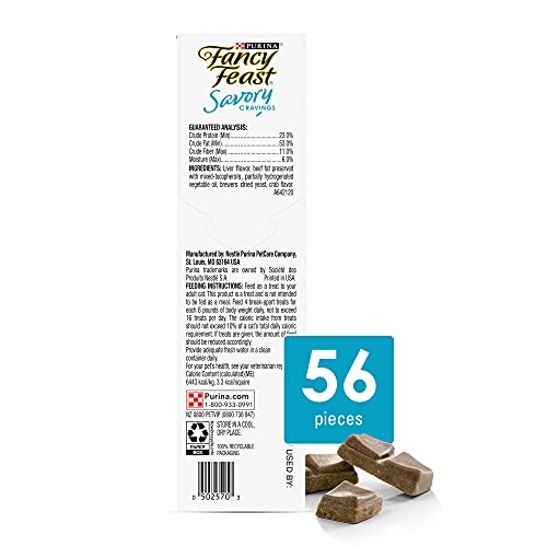 Purina Fancy Feast Limited Ingredient Savory Cravings Beef & Crab Flavor Cat Treats, 1 oz.