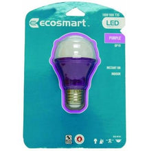 Load image into Gallery viewer, Purple LED Light Bulb by EcoSmart - 25W Equivalent GP19
