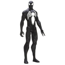 Load image into Gallery viewer, Marvel Ultimate Spider-Man Titan Hero Series Black Suit Spider-Man Figure - 12 Inch
