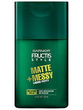 Load image into Gallery viewer, Garnier Fructis Style Matte &amp; Messy Liquid Hair Putty for Men, 4.2 Ounce
