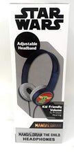 Load image into Gallery viewer, Star Wars Kid Safe Headphones Mandalorian The Child Print Over The Ear Padded Cushions
