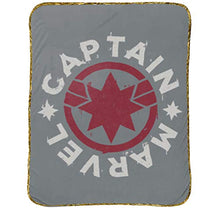 Load image into Gallery viewer, Jay Franco Captain Marvel Taking Off Throw Blanket, Gray
