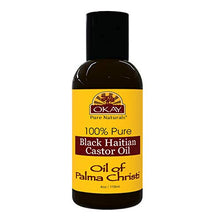 Load image into Gallery viewer, OKAY | 100% Pure Black Haitian Castor Oil | For All Hair Textures &amp; Skin Types | Grow Healthy Hair - Treat Skin Conditions | Oil of Palma Christi | All Natural | 4 Oz

