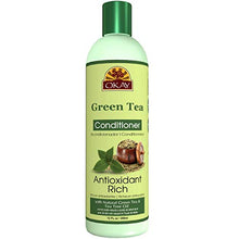 Load image into Gallery viewer, OKAY | Green Tea Nourishing Antioxidant Rich Conditioner | For All Hair Types &amp; Textures | Revitalize - Rejuvenate - Restore | With Tea Tree Oil | Free of Paraben, Silicone, Sulfate | 12 oz
