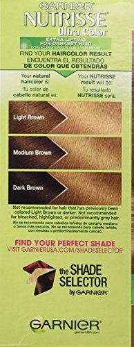 Garnier Nutrisse Ultra Color Nourishing Permanent Hair Color Cream, B3 Golden Brown (1 Kit) Brown Hair Dye (Packaging May Vary), Pack of 1 - Realmdrop Shop