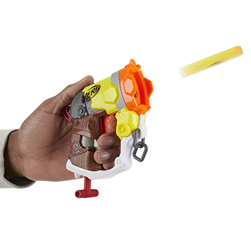 Roadhog blaster firing a yellow dart through the air