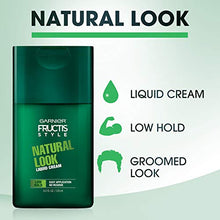 Load image into Gallery viewer, Garnier Hair Care Fructis Style Natural Look Liquid Hair Cream for Men No Drying Alcohol, 4.2 Fluid Ounce
