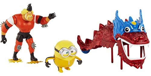 Universal Illumination Minions Dragon Disguise Dragon Story Pack with Two Action Figures with Storytelling Accessories.