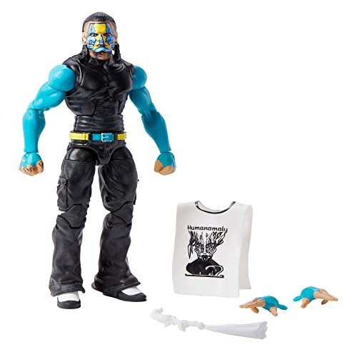 WWE Jeff Hardy Top Picks Elite Collection Action Figure with Accessories, 6-inch Posable Collectible Gift for WWE Fans Ages 8 Years Old & Up