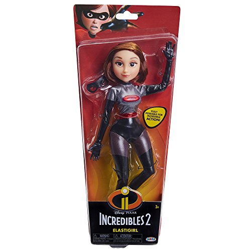 The Incredibles 2 Elastigirl Action Figure 11” Articulated Doll in Deluxe Silver Costume and Mask