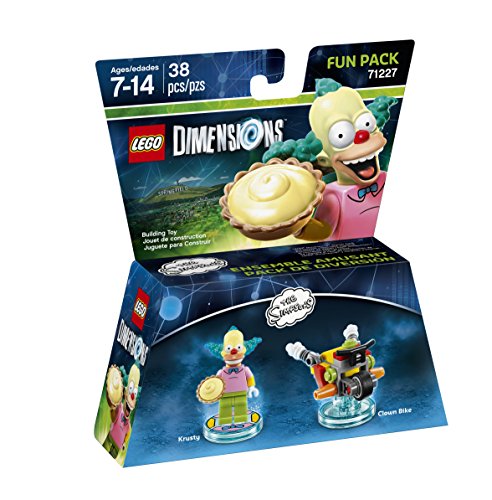 LEGO Dimensions Krusty Fun Pack box seen from the left side