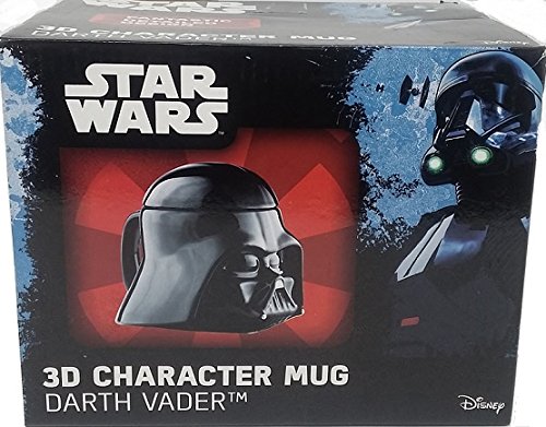 Star Wars Darth Vader 3D character mug in its black and blue box