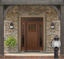 Load image into Gallery viewer, Portfolio Post Lantern - Oiled Rubbed Bronze Finish - 15.75 x 8.75 x 5.87 inches
