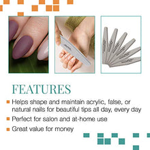 Load image into Gallery viewer, Nail Tek The Finisher File, Professional Double-sided 240/400 Grit Nail File to Shape and Smooth Acrylic, Gel, and Natural Nails, Nail Polish Remover, Must-Have Manicure and Pedicure Kit Tool, 6 Pack
