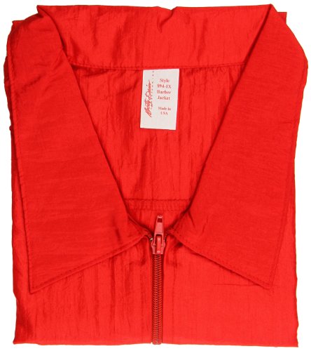 Betty Dain Nylon Barber Jacket, 894 1X Red