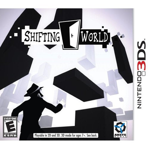 3DS game cover with a hat-wearing silhouette among black and white blocks