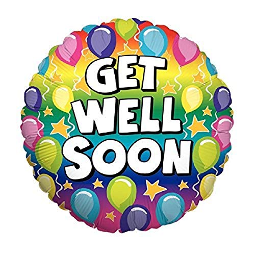 Betallic Get Well Rainbow Foil Balloon, 18