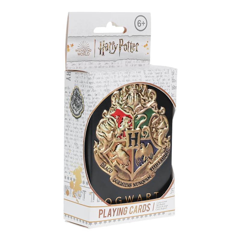 Crest playing card tin in its white retail sleeve, ages 6 and up