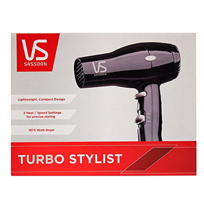 Vidal Sassoon Vsdr5524 1875w Turbo Dryer, Black