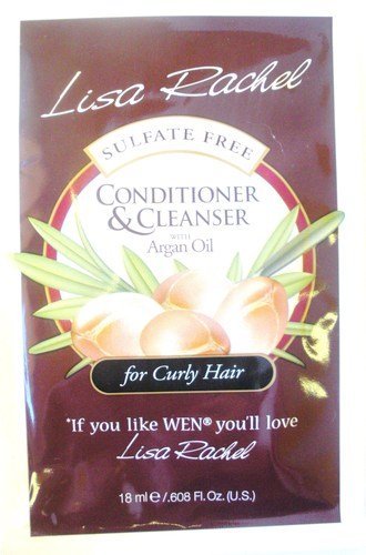 Burgundy sample packet of sulfate free conditioner and cleanser with argan oil