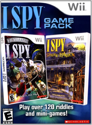 Wii two-game pack cover with Ultimate I Spy and I Spy Spooky Mansion