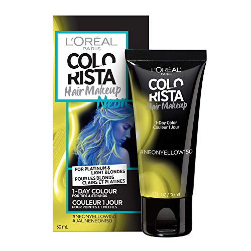 L'oreal Paris Hair Color Colorista Makeup 1-day for Blondes, Neon Yellow 150, 1 Fluid Ounce