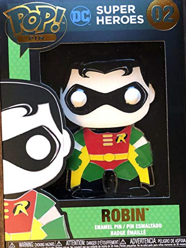 Robin Pin Dc Funko POP! DC Super Heroes - Robin 02 - Enamel Pin Metal Badge ...