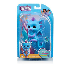Load image into Gallery viewer, WowWee Fingerlings - Glitter Dragon - Tara (Blue with Purple) - Interactive Baby Collectible Pet - by
