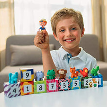 Load image into Gallery viewer, Blippi Surprise Boxes, Learning About Animals - Features Tiger, Monkey, Elephant, Rhino, Parrot, Frog, Chameleon, Plus Stickers - Educational Toys for Toddlers and Kids , White
