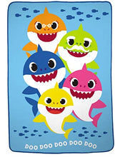 Load image into Gallery viewer, Exclusive Ocean Nautical Themed Baby Sharks Family Kids Blanket
