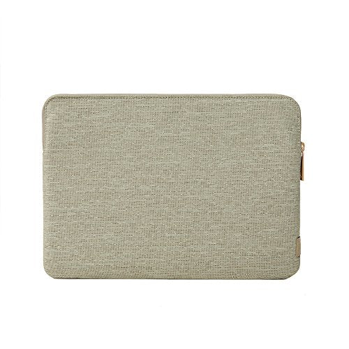 Back of the heathered khaki Incase slim laptop sleeve