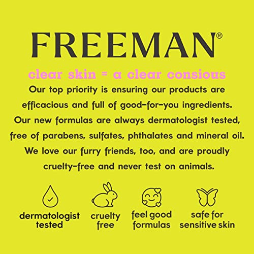 FREEMAN Clearing Sweet Tea & Lemon Peel-Off Clay Facial Mask, Antioxidant Rich Skincare Treatment, Protects Skin and Lightens Dark Spots, Face Mask Perfect For Combination Skin, 6 fl.oz./175 mL Tube UPC: 072151459013 - Realmdrop Shop