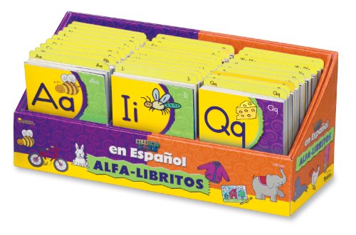Reading Rods en Espanol Alfa-Libritos classpack of Spanish alphabet books in a display box