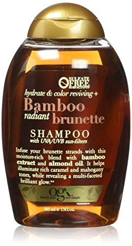 OGX Hydrate & Tone Reviving + Bamboo Radiant Brunette Shampoo, 13 Ounce
