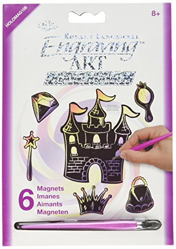 ROYAL BRUSH HOLOMAG-106 Engraving Magnets Princess Fantasy, Multicolor
