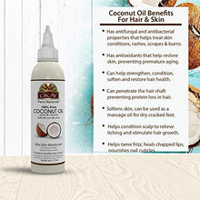 Load image into Gallery viewer, OKAY | 100% Pure Coconut Oil | For All Hair Textures &amp; Skin Types | Ultra Skin Moisturizer &amp; Promotes Healthy Hair Growth | All Natural | Free Of Parabens, Silicones, Sulfates , yellow , 4 Oz
