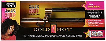 Gold 'N Hot Professional Marcel Curling Iron, 3/4 Inch GH9495