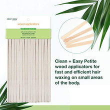 Load image into Gallery viewer, Clean + Easy Petite Waxing Sticks for Facial Waxing | Wood Applicator Spatulas for Hair Removal, 100 count
