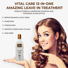 Load image into Gallery viewer, Vital Care 12-in-ONE Amazing Keratin-Enriched Leave-In Treatment - Conditioner Cream Strengthens and Protects Dry &amp; Damaged Hair
